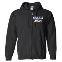 2024 Kamala Harris Full Zip Hoodie