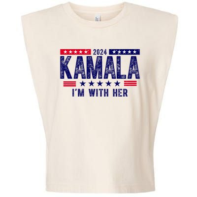 2024 Kamala Im With Her Vintage Election Garment-Dyed Women's Muscle Tee