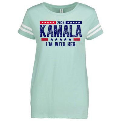 2024 Kamala Im With Her Vintage Election Enza Ladies Jersey Football T-Shirt