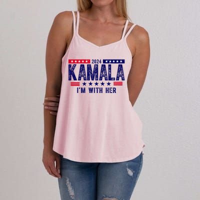 2024 Kamala Im With Her Vintage Election Women's Strappy Tank