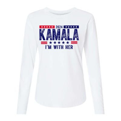 2024 Kamala Im With Her Vintage Election Womens Cotton Relaxed Long Sleeve T-Shirt