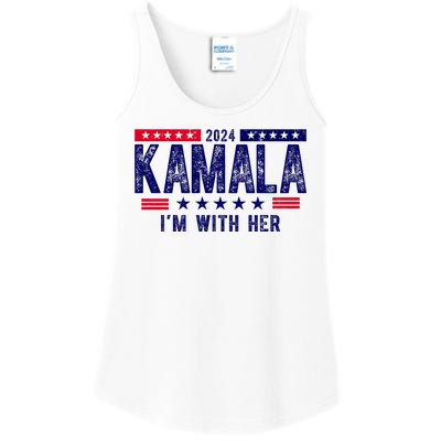 2024 Kamala Im With Her Vintage Election Ladies Essential Tank