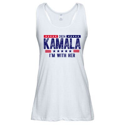 2024 Kamala Im With Her Vintage Election Ladies Essential Flowy Tank