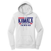 2024 Kamala Im With Her Vintage Election Women's Pullover Hoodie