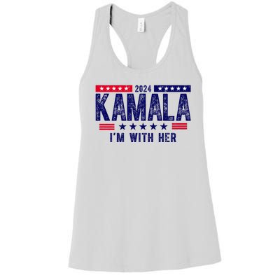 2024 Kamala Im With Her Vintage Election Women's Racerback Tank