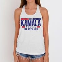 2024 Kamala Im With Her Vintage Election Women's Knotted Racerback Tank