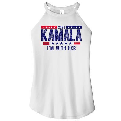 2024 Kamala Im With Her Vintage Election Women's Perfect Tri Rocker Tank