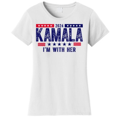 2024 Kamala Im With Her Vintage Election Women's T-Shirt