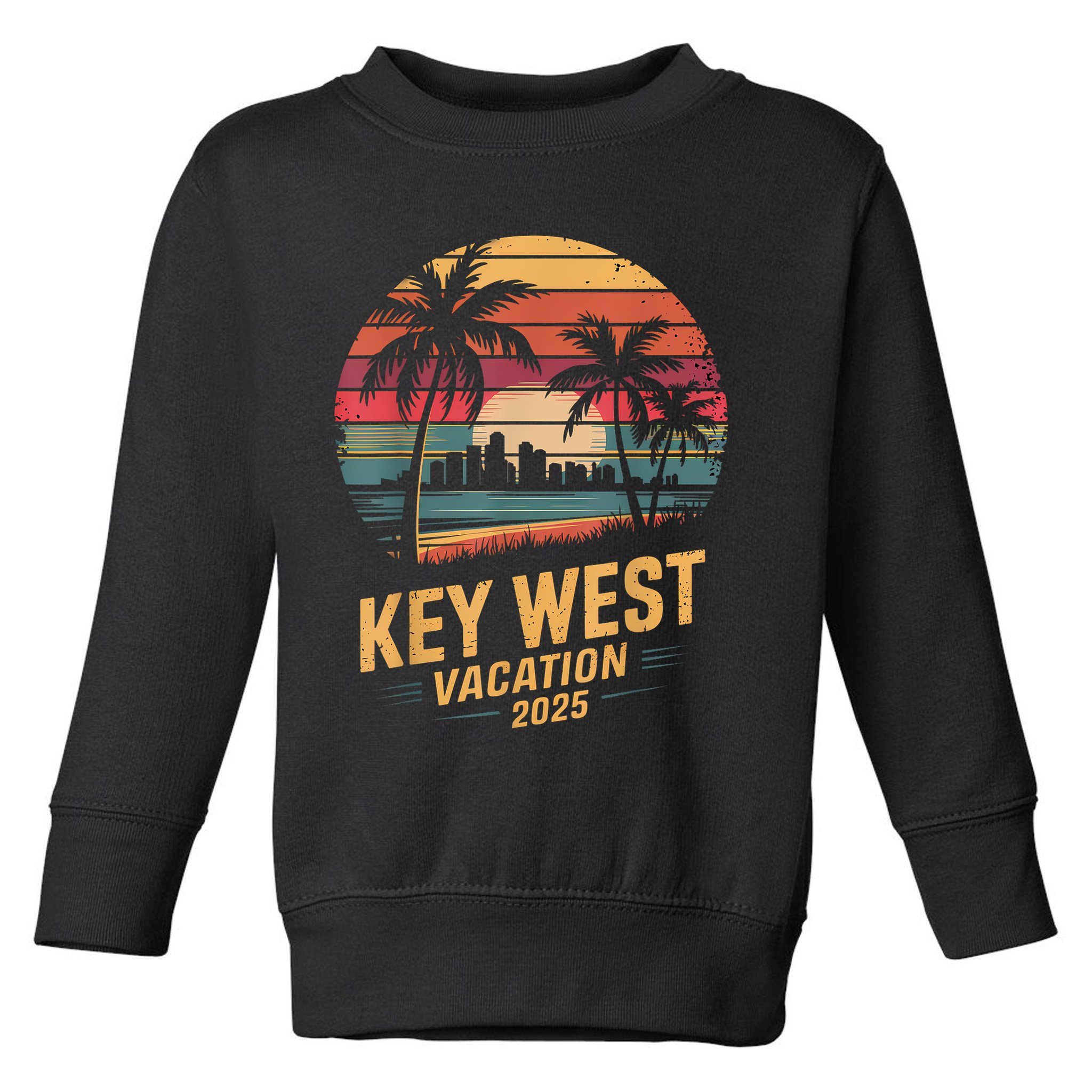 2025 Key West Vacation Family Trip Friends Vacation Matching Toddler Sweatshirt