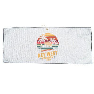 2025 Key West Vacation Family Trip Friends Vacation Matching Large Microfiber Waffle Golf Towel