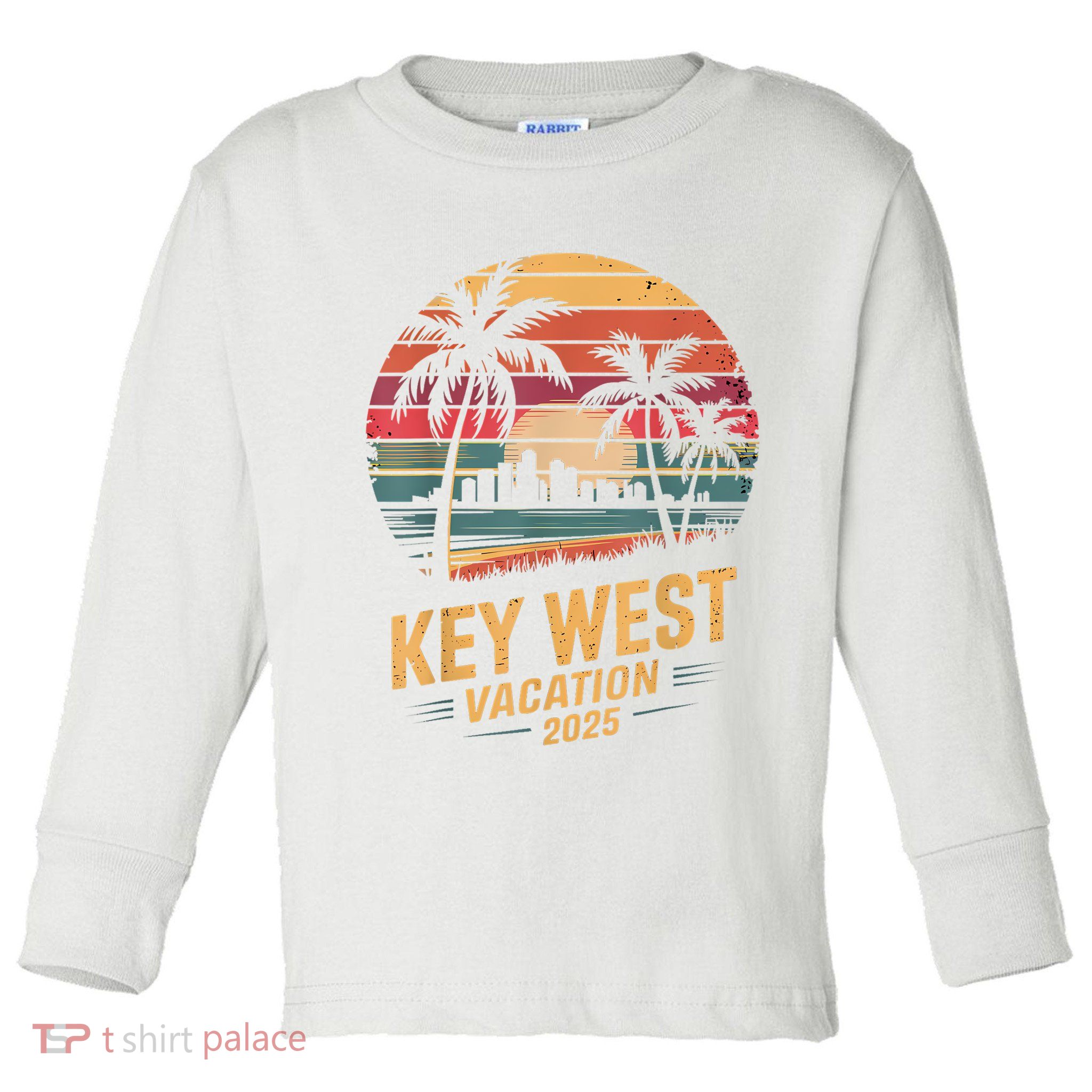 2025 Key West Vacation Family Trip Friends Vacation Matching Toddler Long Sleeve Shirt