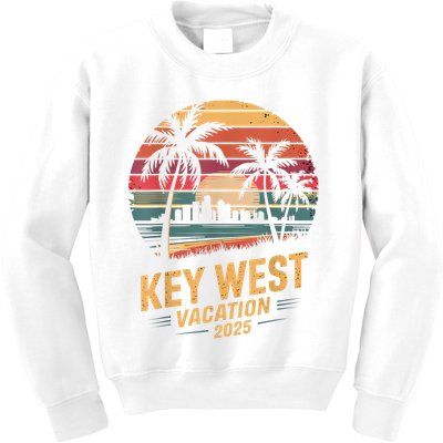 2025 Key West Vacation Family Trip Friends Vacation Matching Kids Sweatshirt