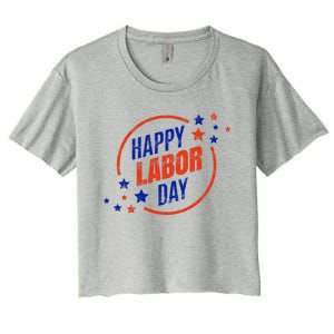 2020 Labor Day For All U S Workers Happy Labor Day Gift Women's Crop Top Tee