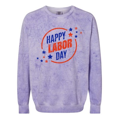 2020 Labor Day For All U S Workers Happy Labor Day Gift Cool Gift Colorblast Crewneck Sweatshirt