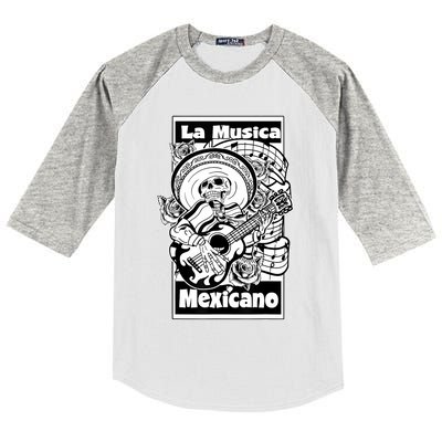 23 LA MUSICA MEXICANO FRONT Kids Colorblock Raglan Jersey