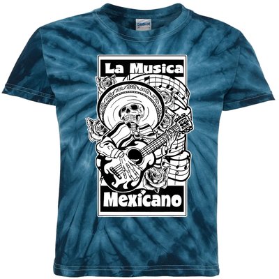 23 LA MUSICA MEXICANO FRONT Kids Tie-Dye T-Shirt