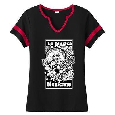 23 LA MUSICA MEXICANO Ladies Halftime Notch Neck Tee