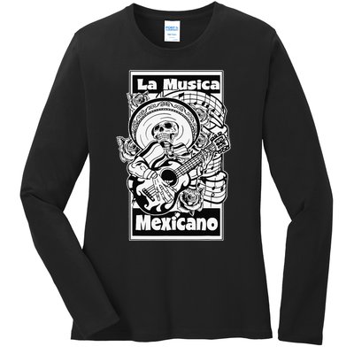 23 LA MUSICA MEXICANO Ladies Long Sleeve Shirt