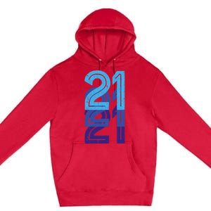 21 Lucky Number 21st Year Birthday Age Sports Team Premium Pullover Hoodie