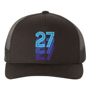 27 Lucky Number 27th Year Birthday Age Sports Team Yupoong Adult 5-Panel Trucker Hat