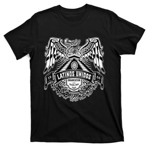 23 latinos unidos eagle temple front T-Shirt