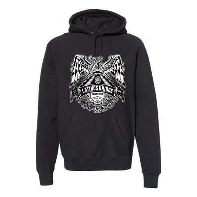 23 latinos unidos eagle temple front Premium Hoodie