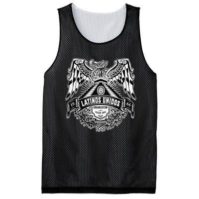 23 latinos unidos eagle temple front Mesh Reversible Basketball Jersey Tank