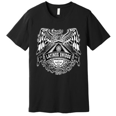 23 latinos unidos eagle temple front Premium T-Shirt