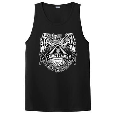 23 latinos unidos eagle temple front PosiCharge Competitor Tank