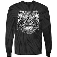 23 latinos unidos eagle temple front Tie-Dye Long Sleeve Shirt