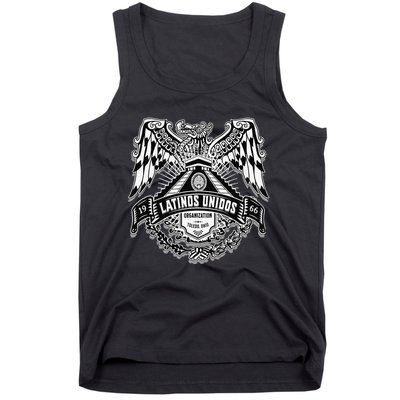 23 latinos unidos eagle temple front Tank Top