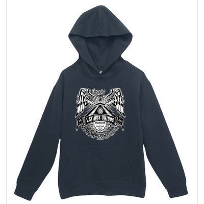 23 latinos unidos eagle temple front Urban Pullover Hoodie