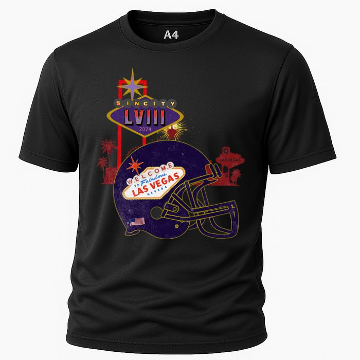 2024 Las Vegas Football Party Super Fun Game  Cooling Performance Crew T-Shirt
