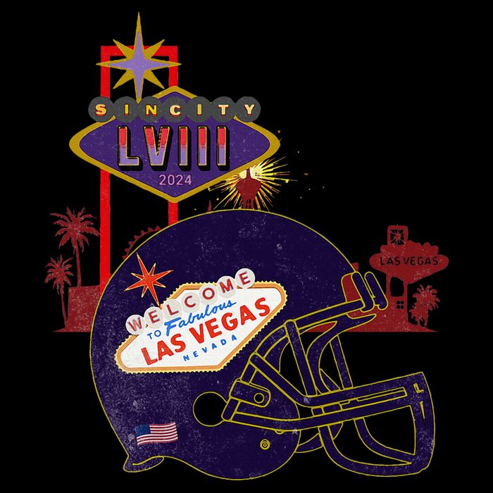 2024 Las Vegas Football Party Super Fun Game  Cooling Performance Crew T-Shirt
