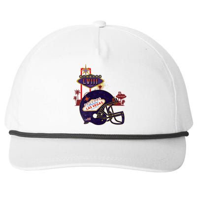 2024 Las Vegas Football Party Super Fun Game  Snapback Five-Panel Rope Hat