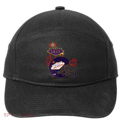 2024 Las Vegas Football Party Super Fun Game  7-Panel Snapback Hat