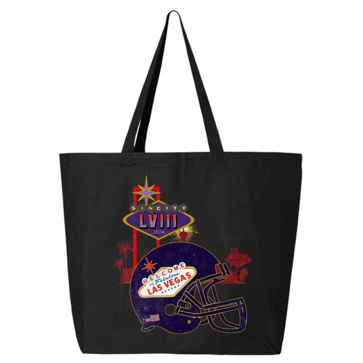 2024 Las Vegas Football Party Super Fun Game  25L Jumbo Tote