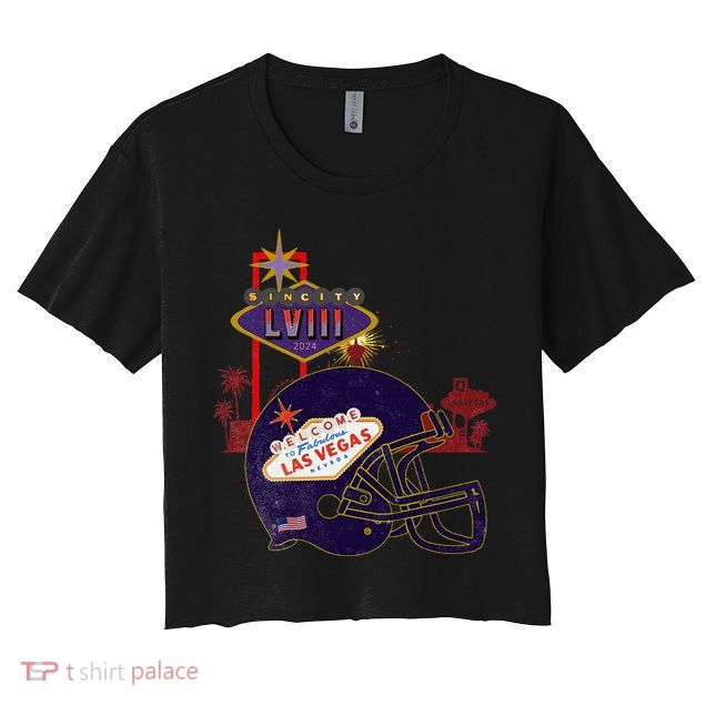 2024 Las Vegas Football Party Super Fun Game  Crop Top
