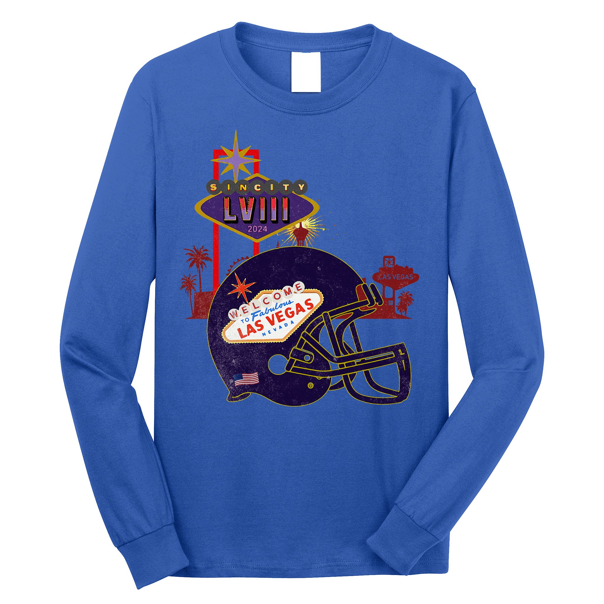 2024 Las Vegas Football Party Super Fun Game  Long Sleeve Shirt