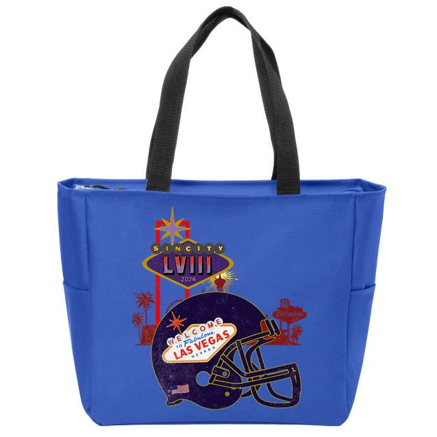 2024 Las Vegas Football Party Super Fun Game  Zip Tote Bag