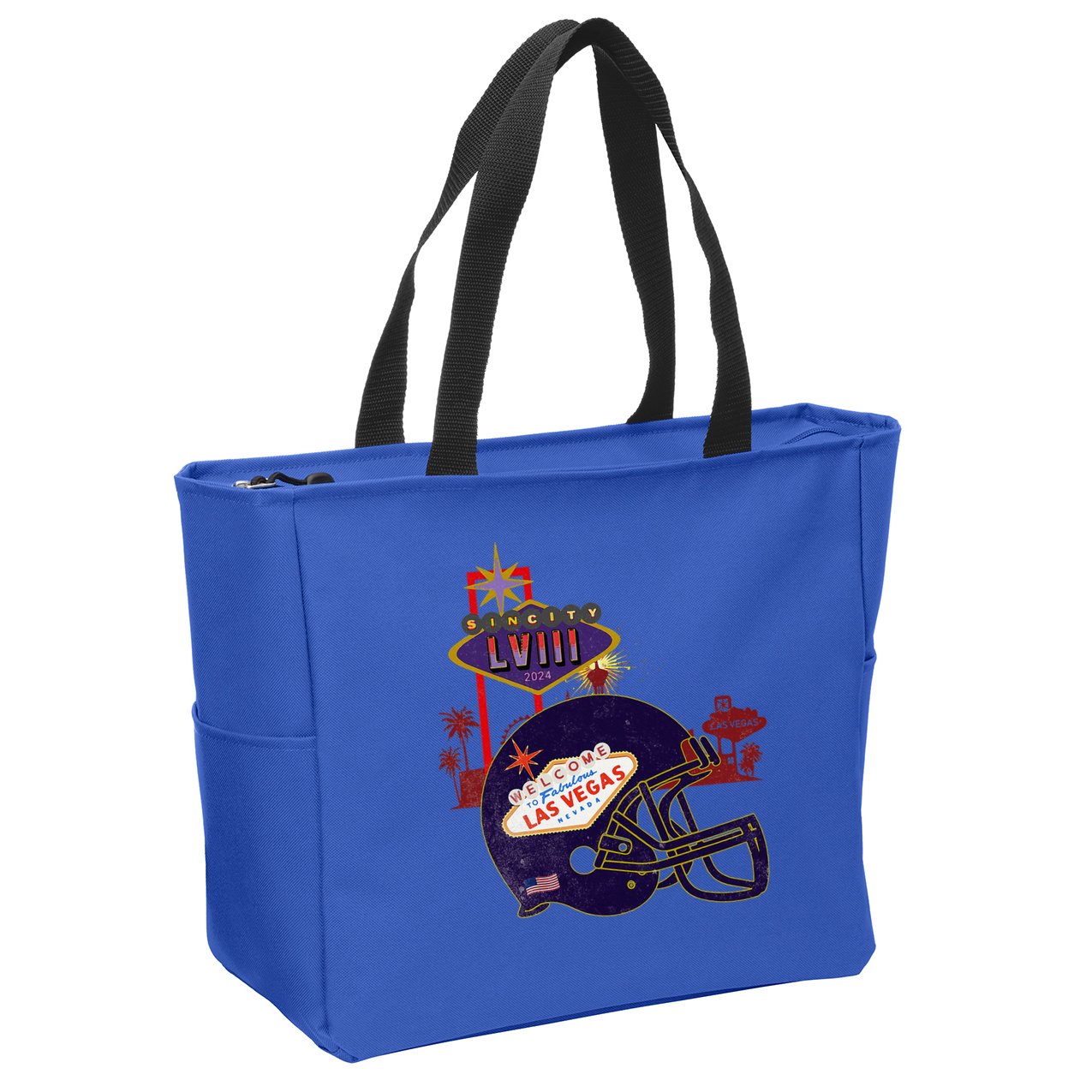 2024 Las Vegas Football Party Super Fun Game  Zip Tote Bag