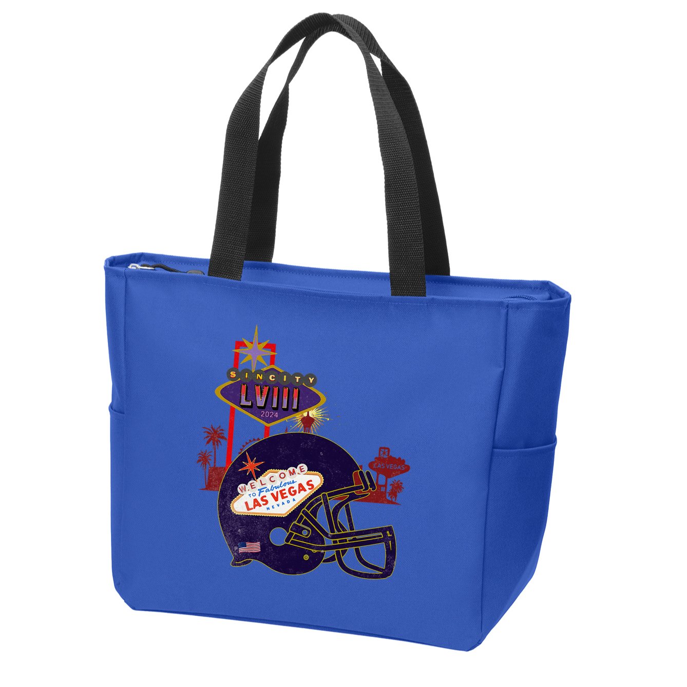 2024 Las Vegas Football Party Super Fun Game  Zip Tote Bag