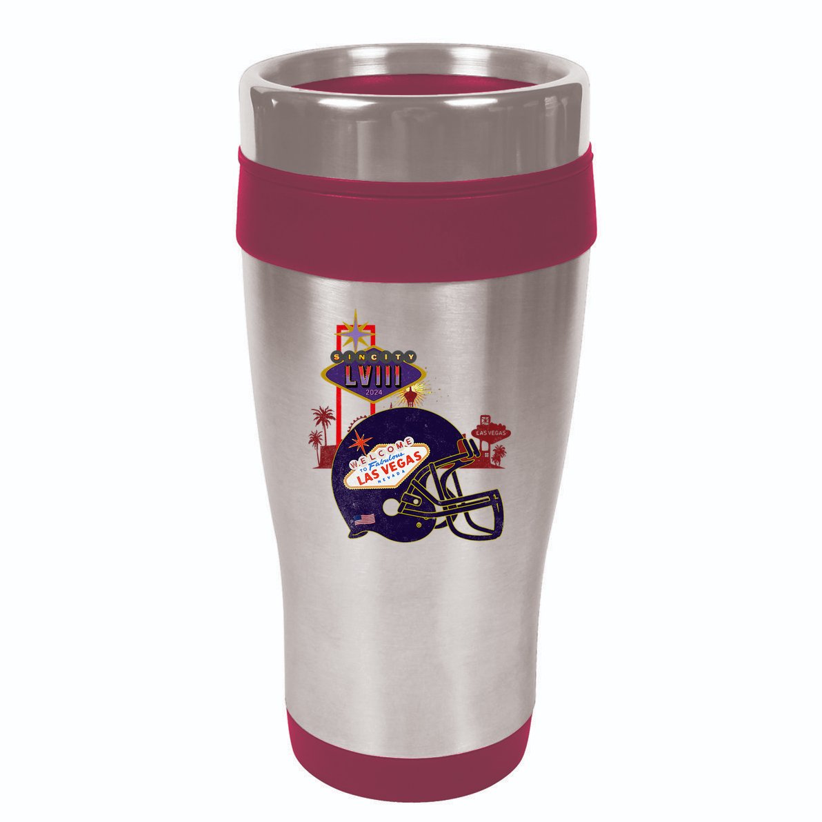 2024 Las Vegas Football Party Super Fun Game  16oz Travel Tumbler