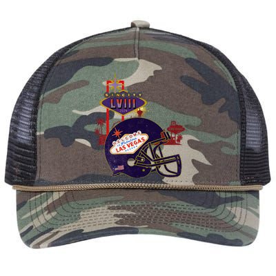 2024 Las Vegas Football Party Super Fun Game  Retro Rope Trucker Hat Cap