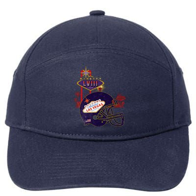 2024 Las Vegas Football Party Super Fun Game  7-Panel Snapback Hat