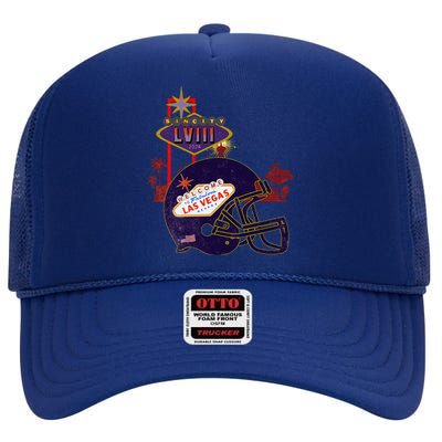 2024 Las Vegas Football Party Super Fun Game  High Crown Mesh Back Trucker Hat