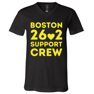 2023 Marathon Boston Support Crew Marathon 00 Support Staff V-Neck T-Shirt