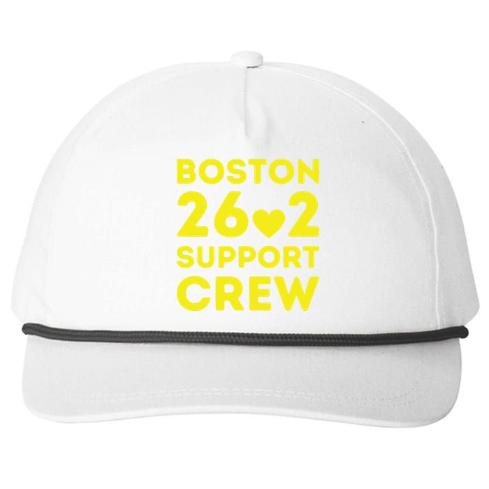 2023 Marathon Boston Support Crew Marathon 00 Support Staff Snapback Five-Panel Rope Hat