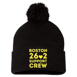 2023 Marathon Boston Support Crew Marathon 00 Support Staff Pom Pom 12in Knit Beanie