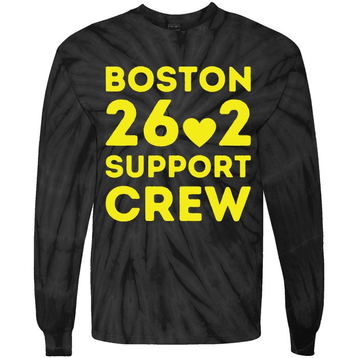 2023 Marathon Boston Support Crew Marathon 00 Support Staff Tie-Dye Long Sleeve Shirt